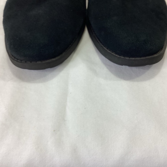 UGG HILLHURST II SZ 8 Black Suede / Knit Ankle Boots so 8 $190 main image 7